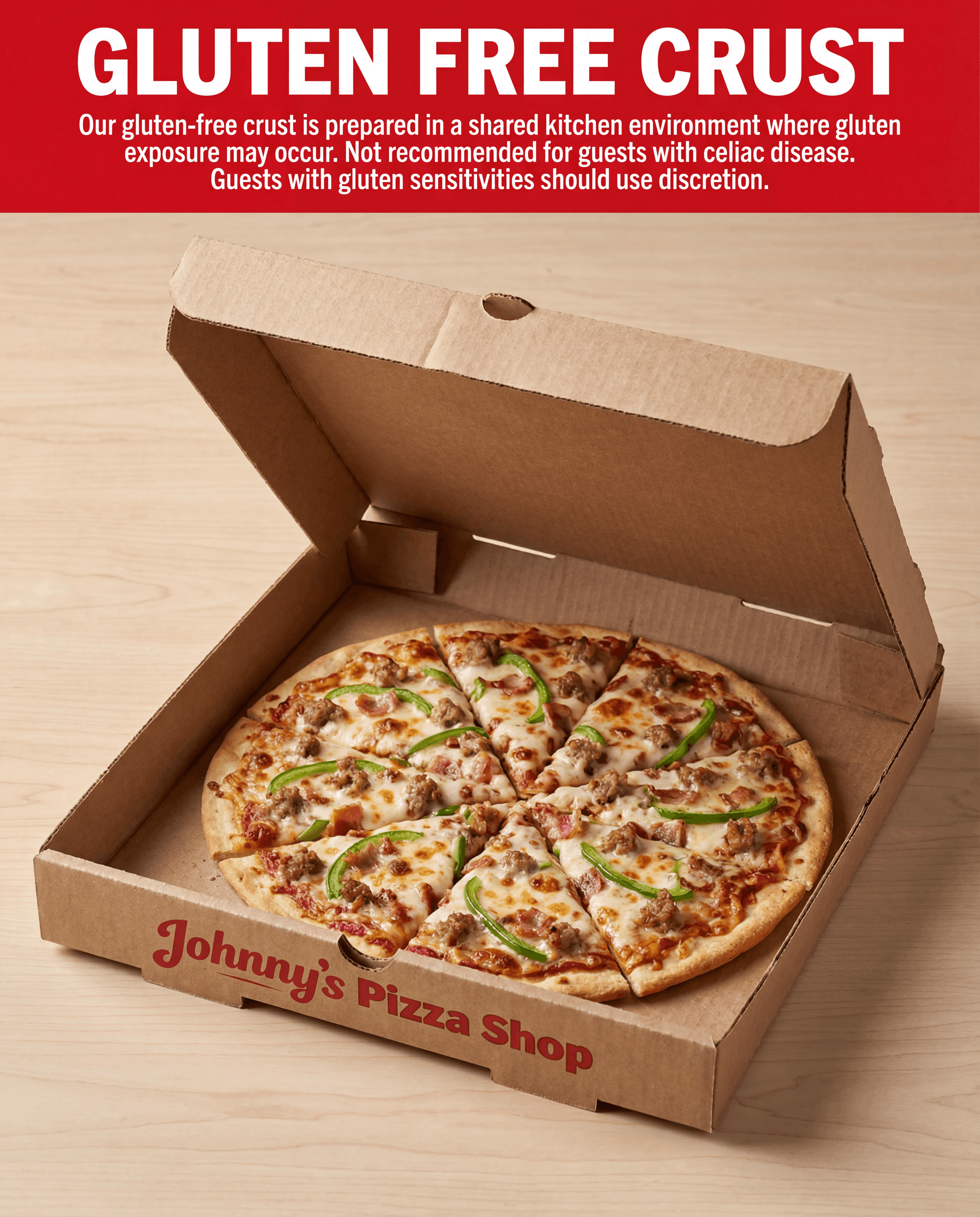 Gluten-free pizza information